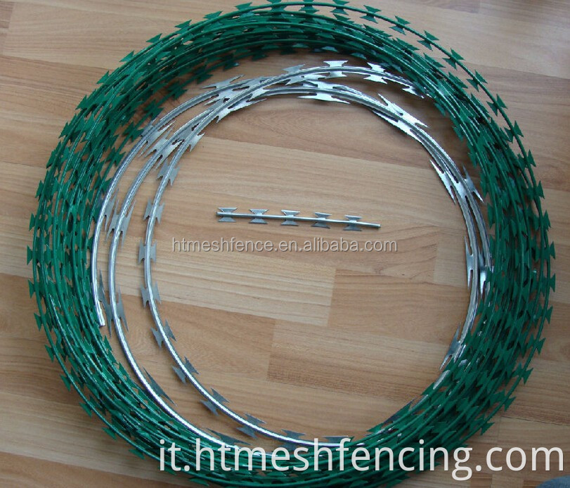 Concerto con rivestimento con rivestimento in polvere verde bTO-22 Filo spinato